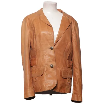 Lederjacke (Braun) von Isay Leder, Polyester