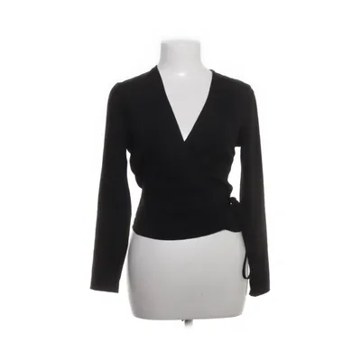 Wrap top (Black) from American Apparel Elastane, Polyester