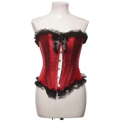 Corset (Rouge, Noir) Élasthane, Polyester