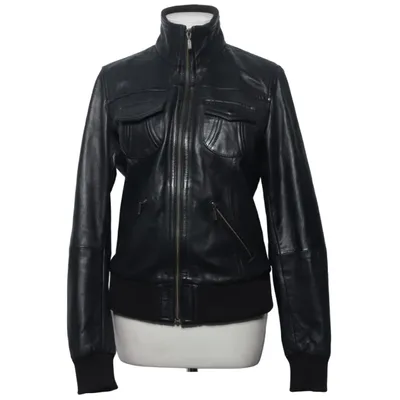 Leather jacket (Brown) from Helium Leather, Polyester
