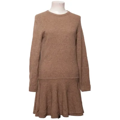 Dress (Brown) from Ganni Merino wool, Polyamide, Yak wool
