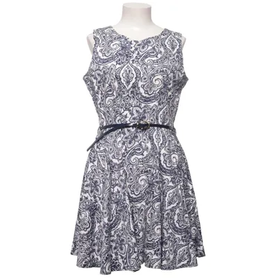 Jurk (Blauw, Wit) van Revenge Katoen, Elastaan