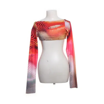 Crop top (Red, Multicolored) from Jaded London Elastane, Polyester