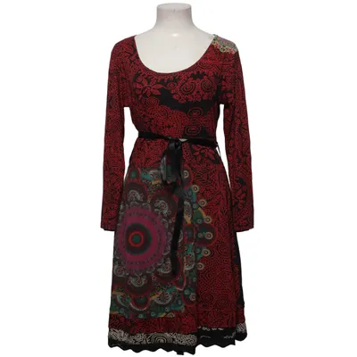 Jurk (Rood, Zwart, Meerkleurig) van Happi Katoen, Viscose