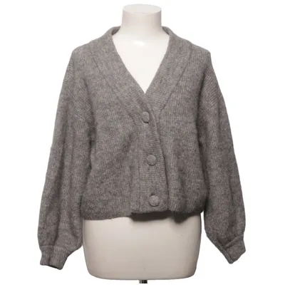 Strickjacke (Grau) von Gestuz Alpakawolle, Recyceltes Polyester