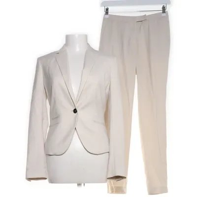 Kostym (Beige) från H&M Elastan, Polyester, Viskos