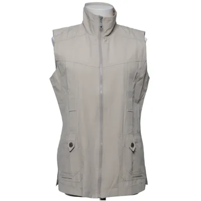 Ytterväst (Beige) från Maria Reich Bomull, Polyester