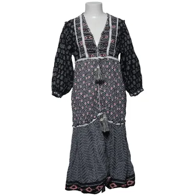 Maxi jurk (Zwart, Wit, Roze) van Watercult Katoen