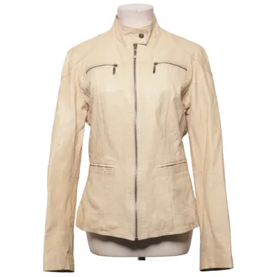 Leren jack (Beige) van Conbipel Leer, Polyester