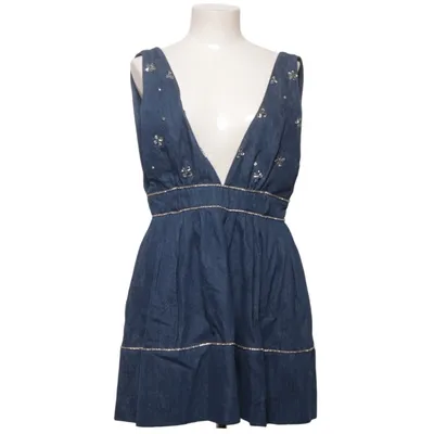 Jeanskleid (Blau) von Free People Baumwolle