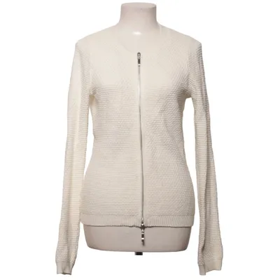Cardigan (White) from Marie Lund Acrylic, Cotton