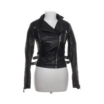 Bikerjack (Zwart) van Voyelles Polyester, Polyurethaan