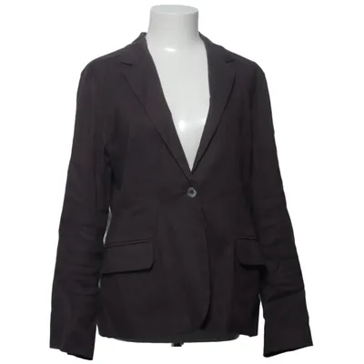 Blazer (Marron) de Bric a Brac Coton, Élasthane, Lin, Polyamide, Viscose