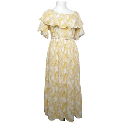 Långklänning (Gul, Vit) från Temt Polyester