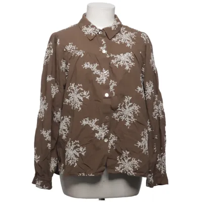 Blouse (Marron, Blanc) de Luxzuz Coton