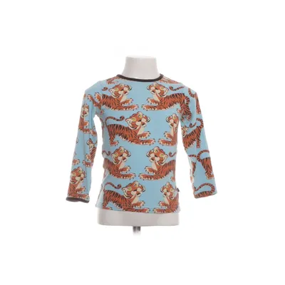 Långärmad t-shirt (Blå, Orange) från Småfolk Bomull, Elastan, Modal