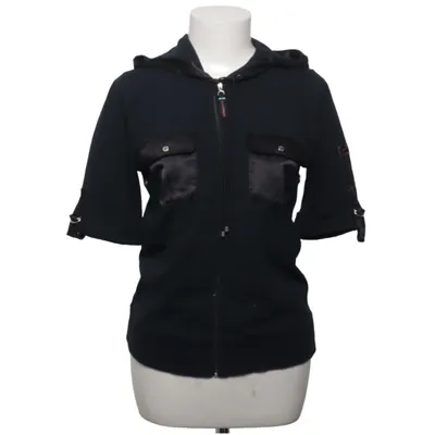 Short sleeve hoodie (Black) from Liz Claiborne Cotton, Elastane