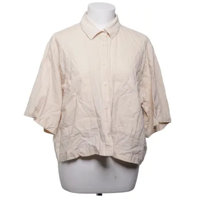 Kortærmet skjorte (Beige) fra DeFacto Bomuld, Linned