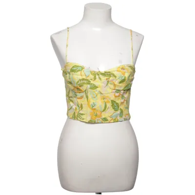 Crop top (Jaune, Multicolore) de Zara Lin, Viscose