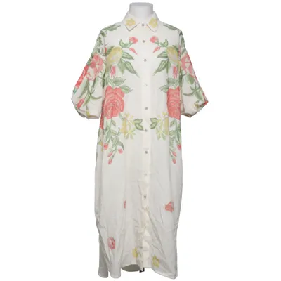 Shirt dress (Beige, Multicolored) from Zeta Otto Cotton, Polyester