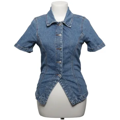 Kurzarmhemd (Blau) von Perfect Jeans Gina Tricot Elasthan, Bio-Baumwolle