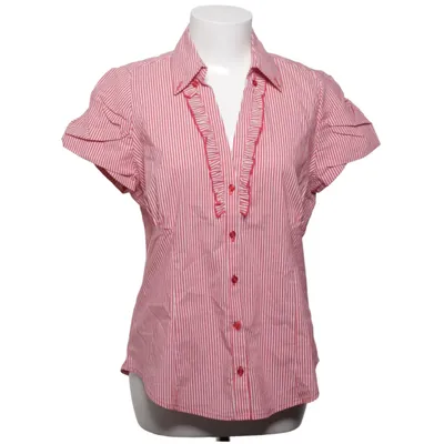 Chemise à manches courtes (Rouge, Blanc) de Yessica Coton, Élasthane, Polyester