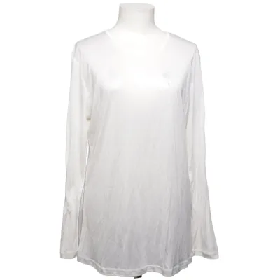 T-shirt à manches longues (Blanc) de Lady Avenue Soie