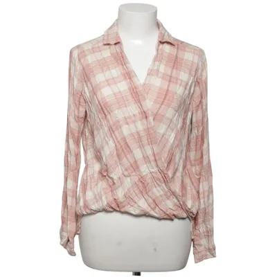 Flannel shirt (Pink, White) from Hollister Viscose