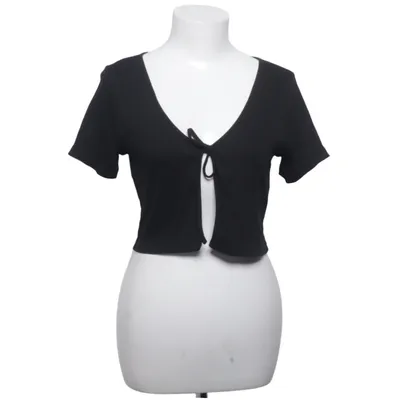 Crop top (Zwart) van Divided by H&M Katoen, Elastaan