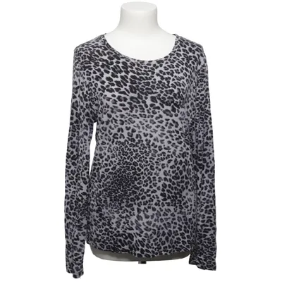 Langærmet t-shirt (Grå, Sort) fra J&W Elastan, Viscose