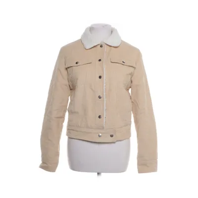 Lined denim jacket (Beige) from Pamela x NA-KD Cotton, Polyester