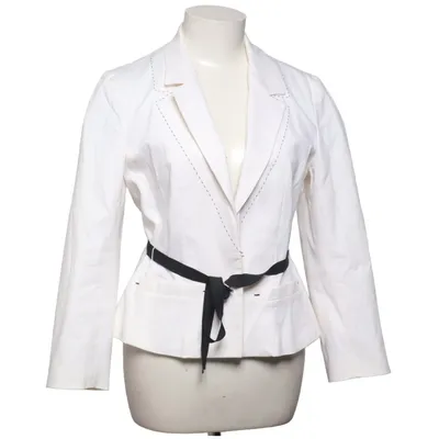 Blazer (White) from Paule KA Acetate, Cotton, Elastane, Polyester