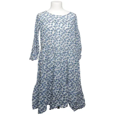 Dress (White, Blue) from Zen Ethic Cotton