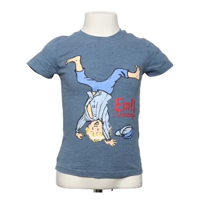 T-shirt (Bleu) de Emil i Lönneberga Élasthane, Coton biologique