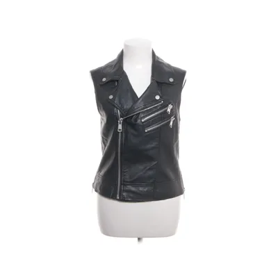 Biker gilet (Zwart) van Gina Tricot Polyester, Polyurethaan, Viscose