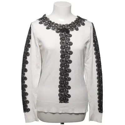 Sweater (White, Black) from New York & Company Polyamide, Polyester, Viscose