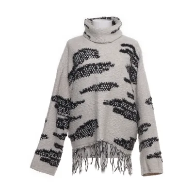 Turtleneck (White, Black) from Gina Collection Polyester, Acrylic, Wool