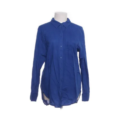 Shirt (Blauw) van H&M Premium Quality Katoen, Linnen