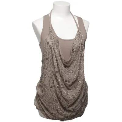 Tank Top (Beige) from Guess Polyester, Viscose