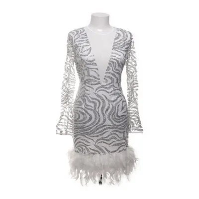 Cocktailklänning (Vit, Silverfärgad) från Flammode