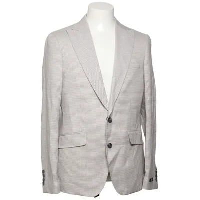 Blazer (Grijs) van Gianni Feraud Katoen, Linnen, Polyester