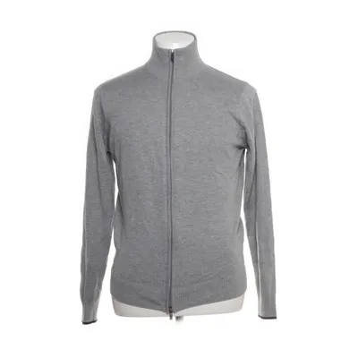 Cardigan (Gray) from Cotton & Silk Acrylic, Nylon