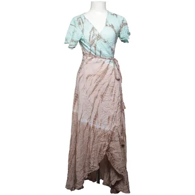 Wikkeljurk (Beige, Turquoise) van Hot Lava Viscose
