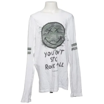 Langærmet t-shirt (Hvid) fra Smiley World Bomuld