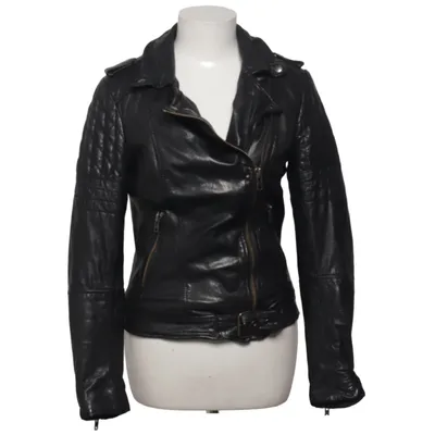 Veste de motard (Noir) de Muubaa Coton, Cuir