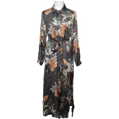 Shirt dress (Gray, Multicolored) from Frontrow Silk, Viscose