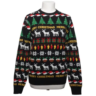 Kersttrui (Zwart, Meerkleurig) van Jule Sweaters Acryl