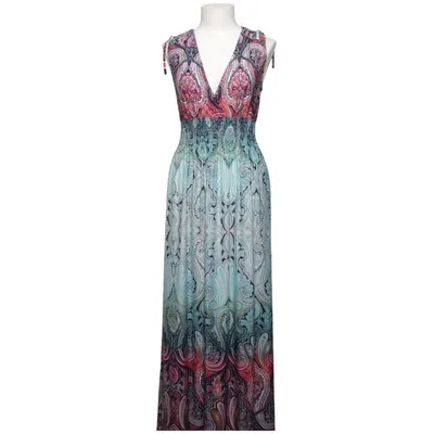 Maxi jurk (Roze, Blauw, Meerkleurig) van Chica London Elastaan, Polyester