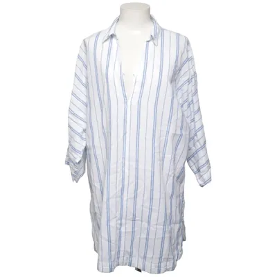 Dress (Blue, White) from H&M Premium Quality Cotton, Linen