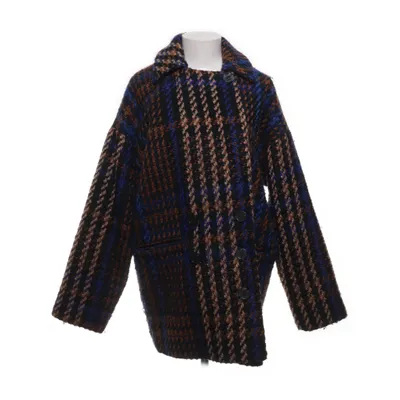 Frakke (Blå, Brun, Sort, Flerfarvet) fra Gestuz Polyester, Uld